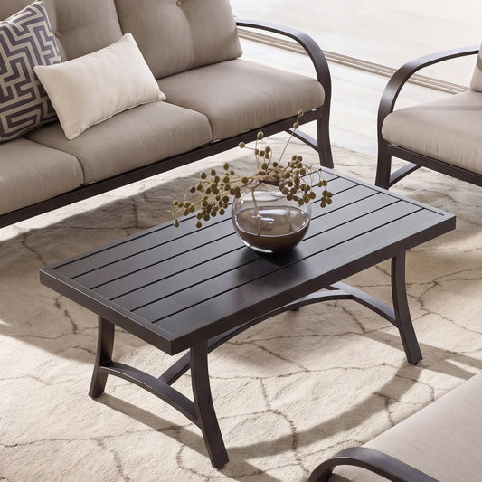 Chamber 48 Inch Patio Rectangular Coffee Table