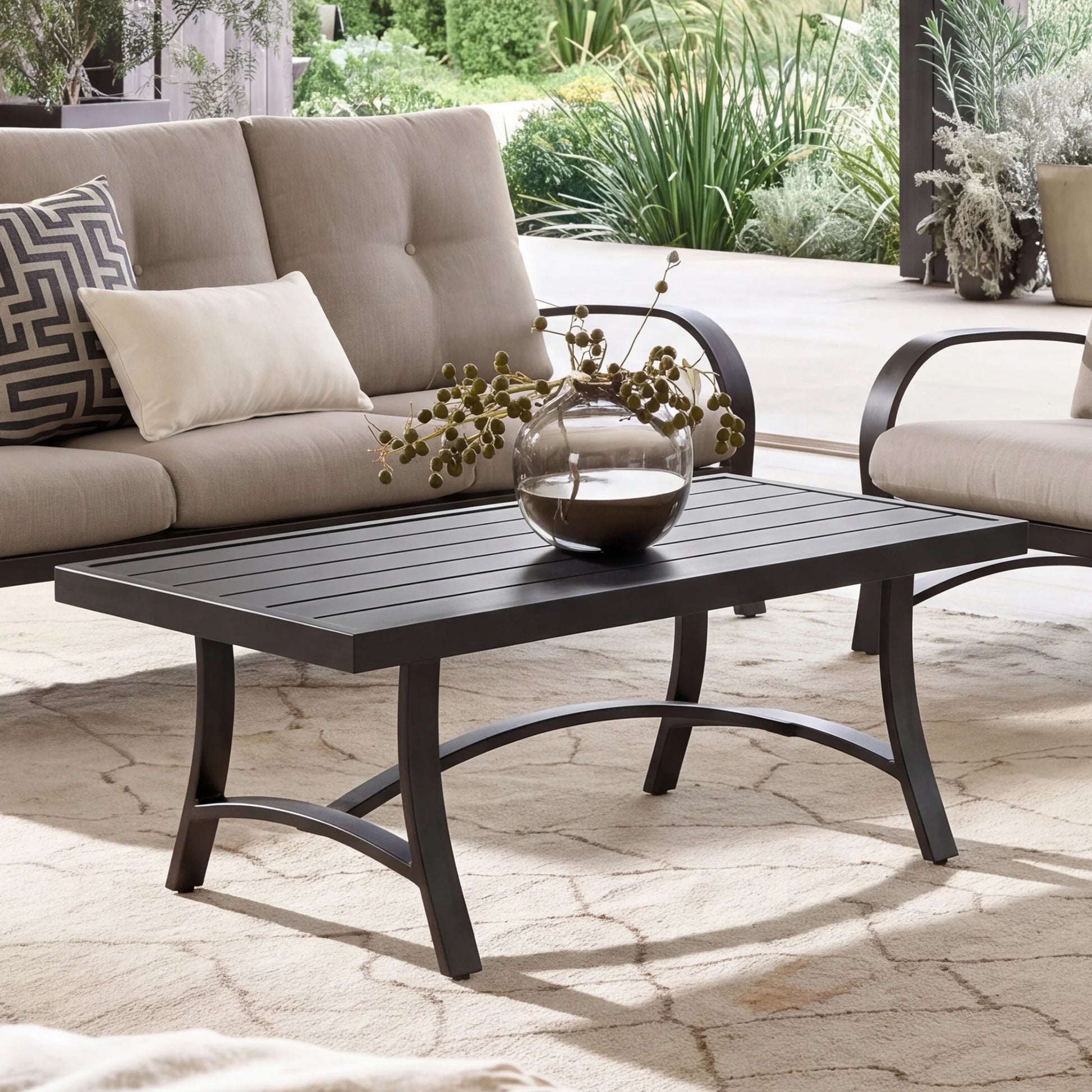 Chamber 48 Inch Patio Rectangular Coffee Table