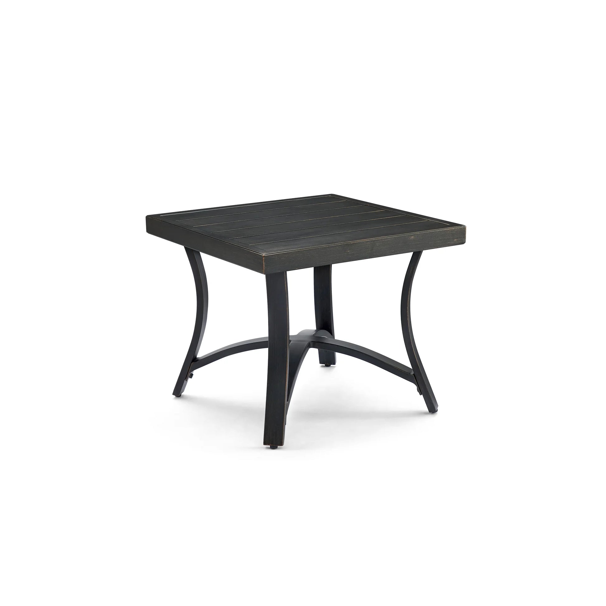 Chamber Black metal side table 