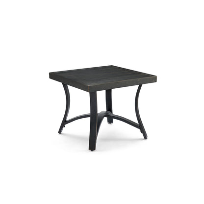 Chamber Black metal side table 