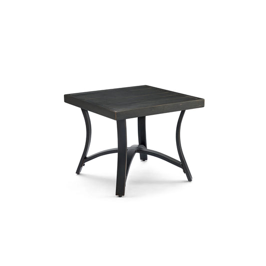 Chamber Black metal side table 