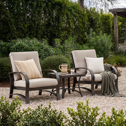 Chamber 2 Patio Fixed Chair and Side Table