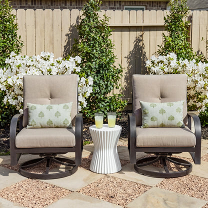 Chamber Patio Swivel Club Chair Set of 2