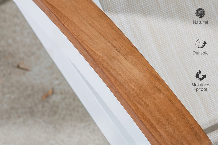 Sustainably Sourced Grade A Teak Armrests