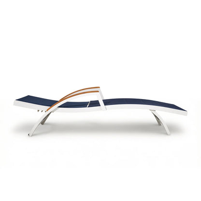 Chambray Patio Chaise Lounge Set of 2 With USA Phifertex® Textilene