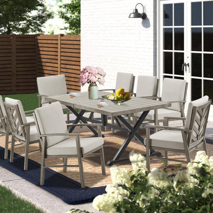 PEAKHOME Amario 2-Piece Patio Aluminum Dining Chairs With Sunbrella® Cushions
