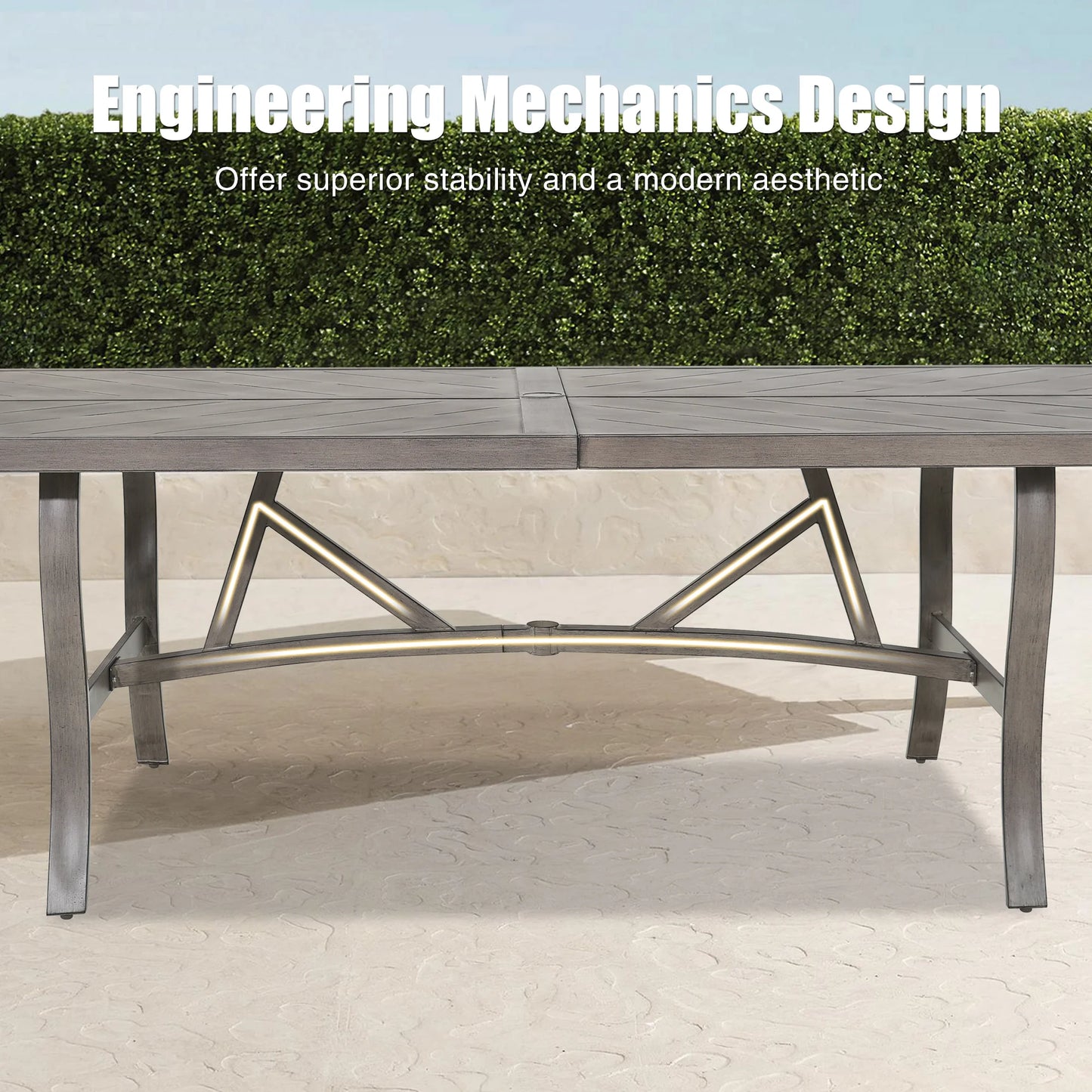 Tampa 9 Piece Rectangular Patio Dining Set