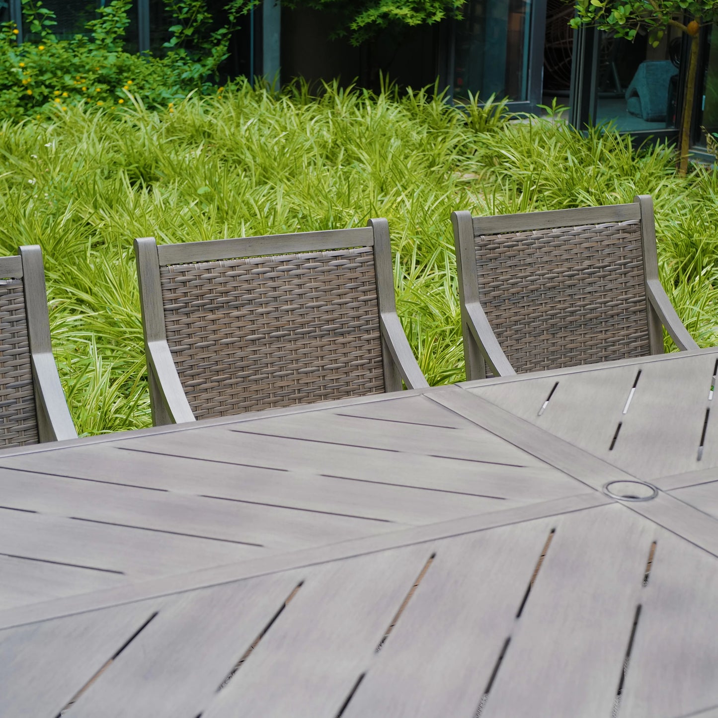 Tampa 9 Piece Rectangular Patio Dining Set