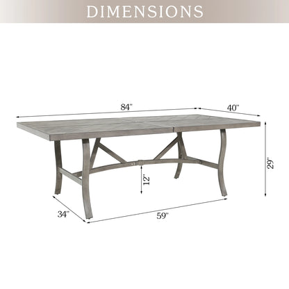 Ellis 84'' Rectangular Patio Dining Table