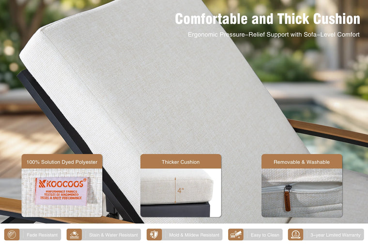 Plush KOOCOOS® Cushions, Built for the Outdoors