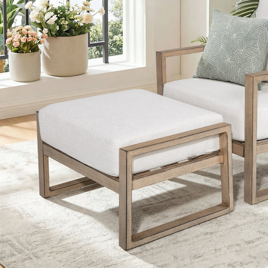 Hamarto Patio Aluminum Ottoman With Cushions