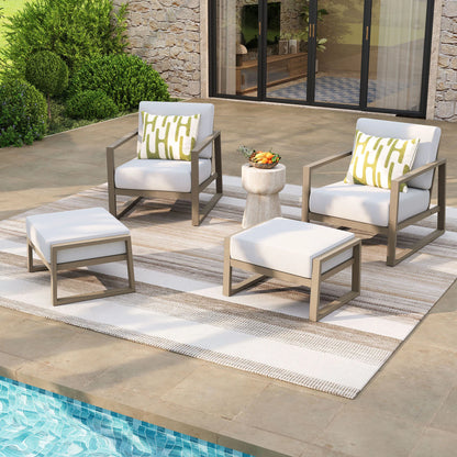 Hamarto Patio 2 Lounge Chair and 2 Ottoman