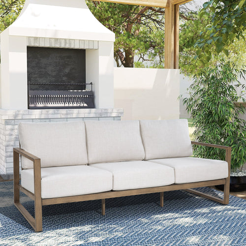 Hamarto Patio Aluminum Sofa With Olefin Cushions