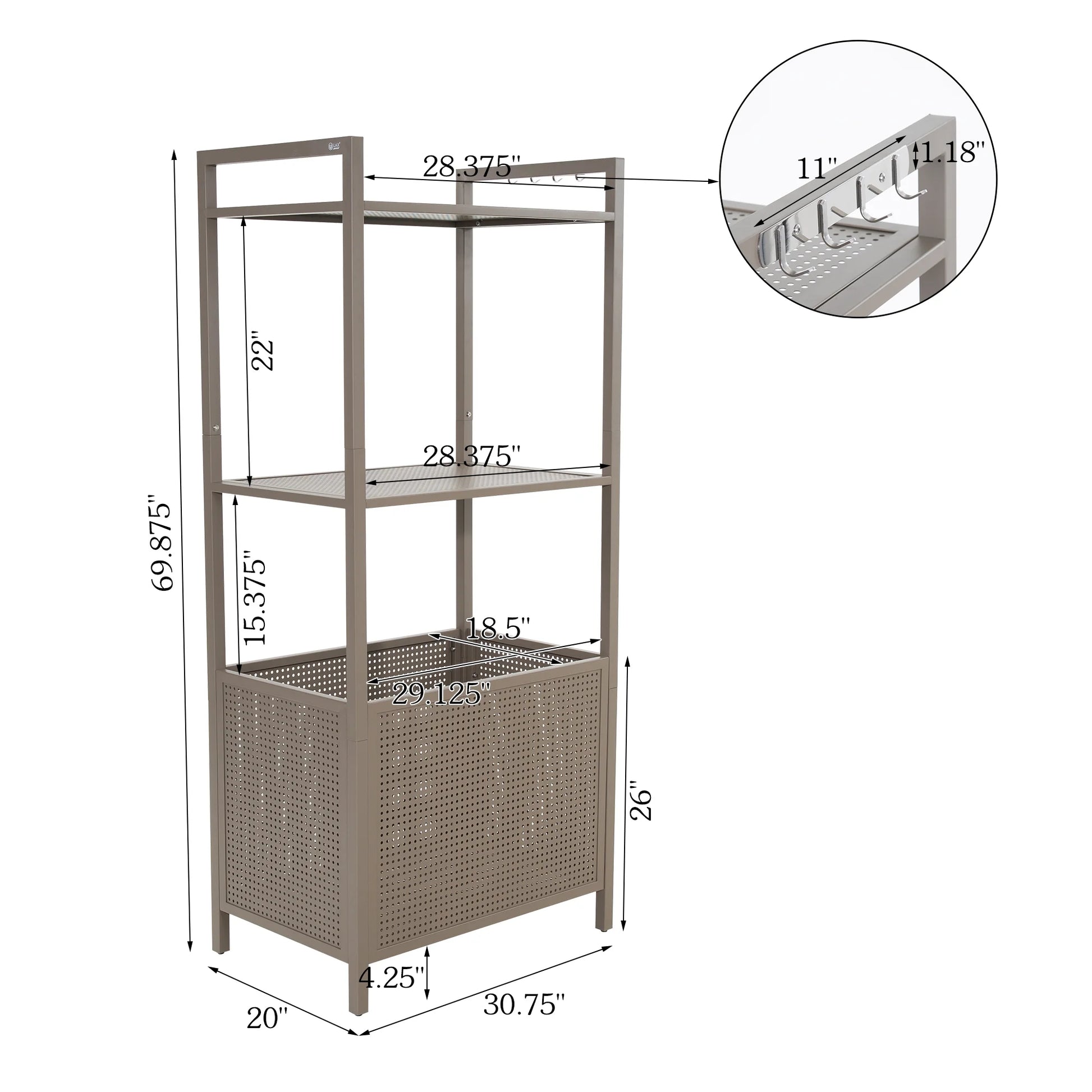 Harrisburg Pool Towel Stand 