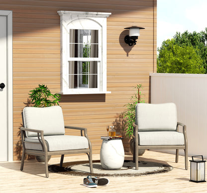 Lamando Patio Club Chairs With Olefin Cushions