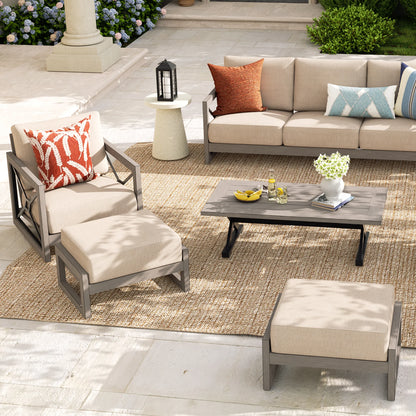 Marindo Patio Ottoman With Sunbrella® Cushions