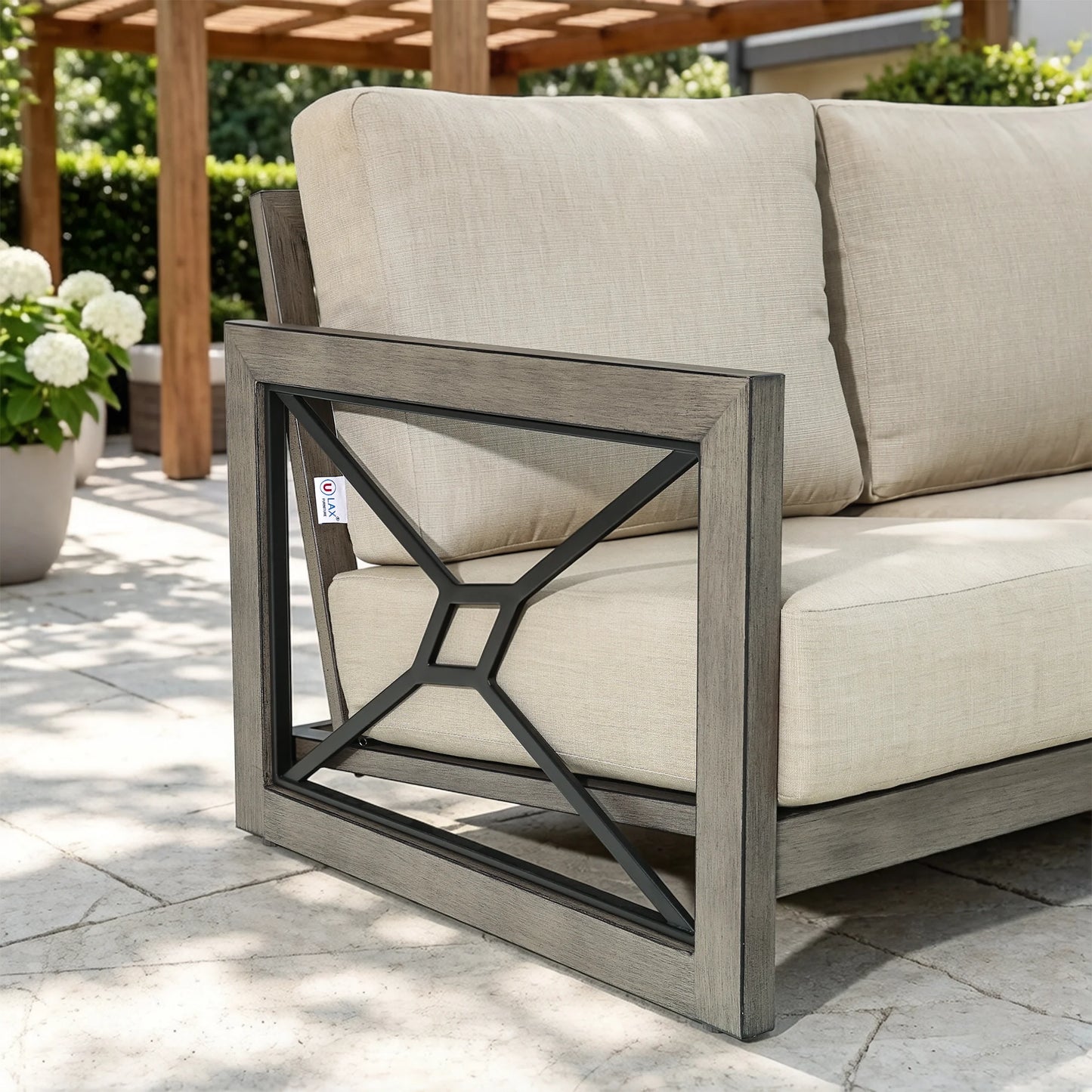 Marindo 6 Piece Patio Seating Set With Club Chair and Ottoman