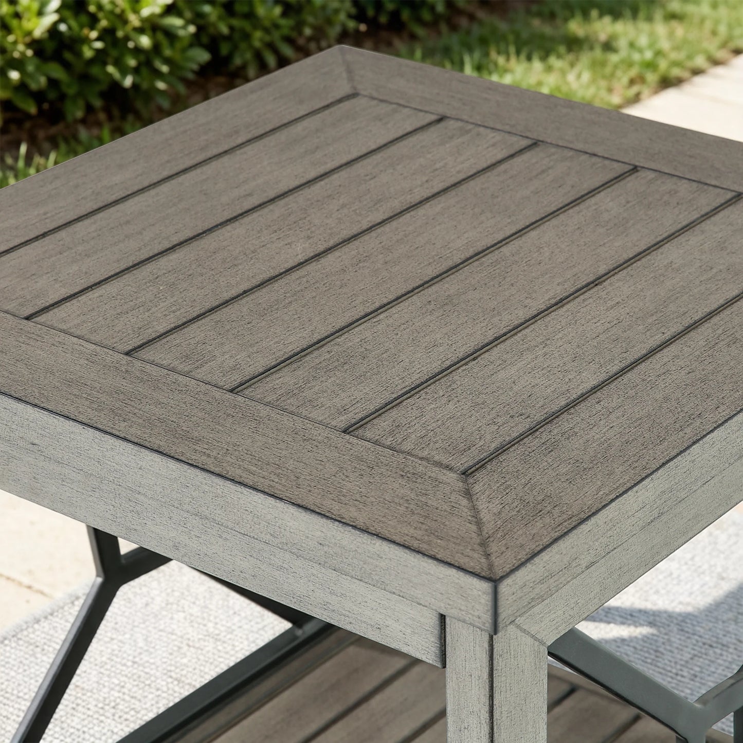 Marindo Aluminum Patio Conversation Set With 2 Swivel Chair and 2 Ottoman