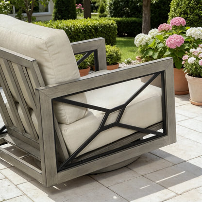 Marindo Patio Swivel Club Chairs With Sunbrella® Cushions