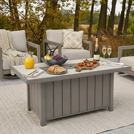 Marindo backyard propane fire pit table