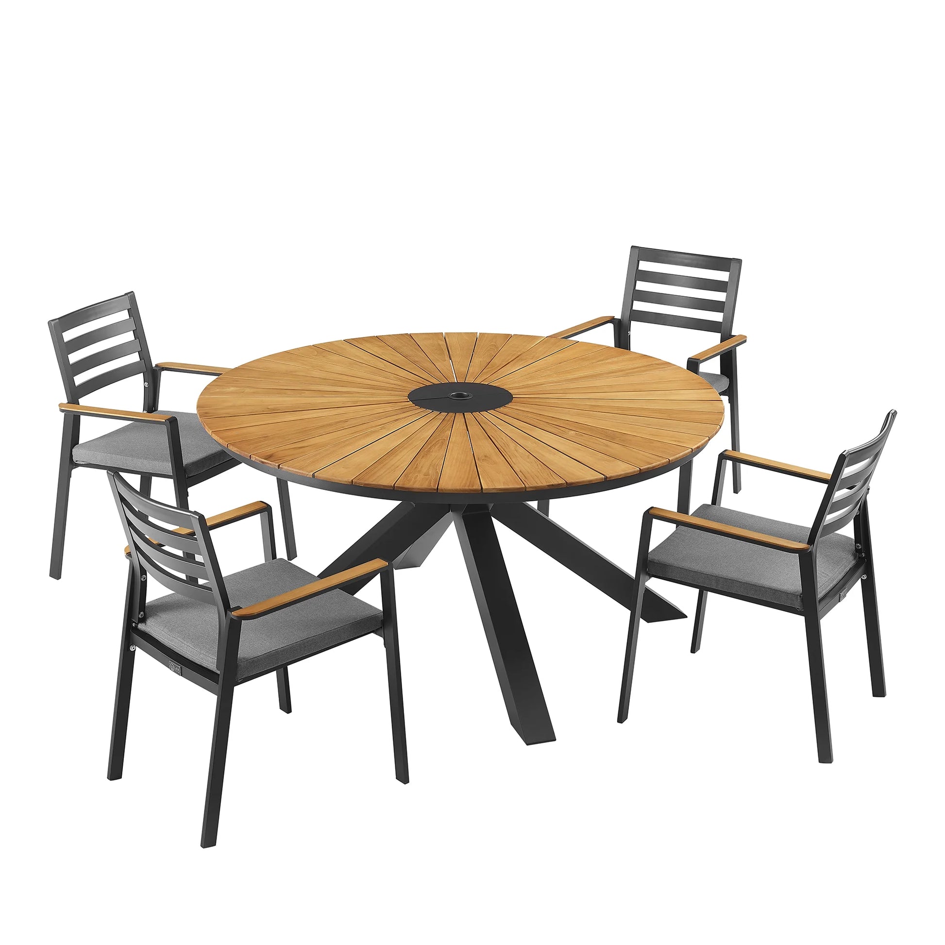 Nuova 5-Piece Outdoor Round Dining Set