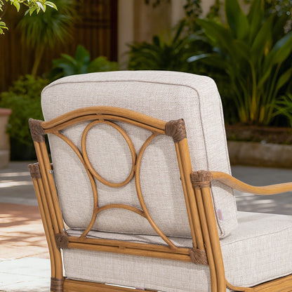 Arcadia 2 Pieces Outdoor Swivel Lounge Chair