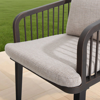 Asheville Patio Aluminum Dining Chair Set of 2