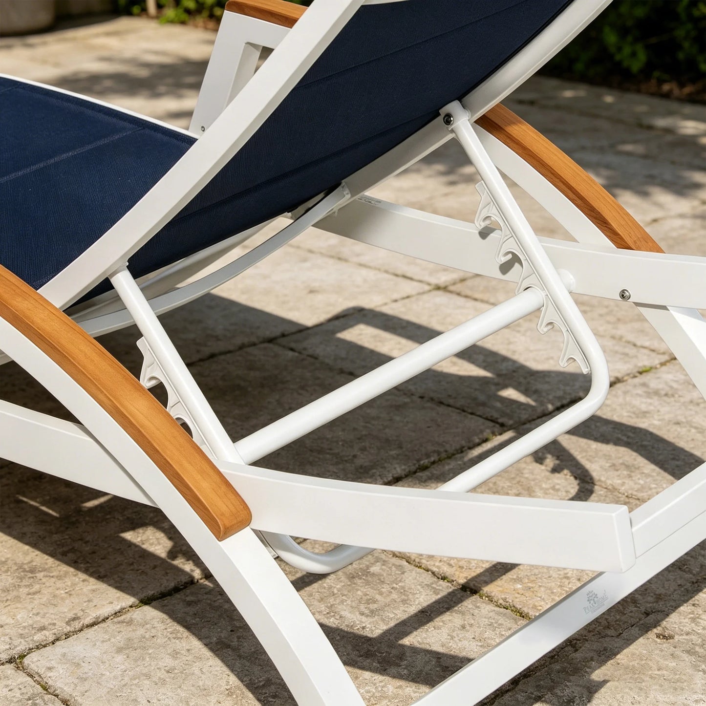 Chambray Patio Chaise Lounge Set of 2 With USA Phifertex® Textilene