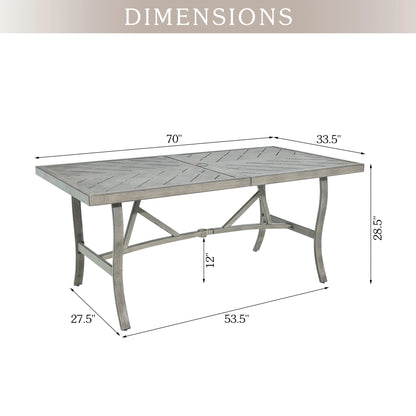 Ellis 70’’ Outdoor Rectangular Dining Table