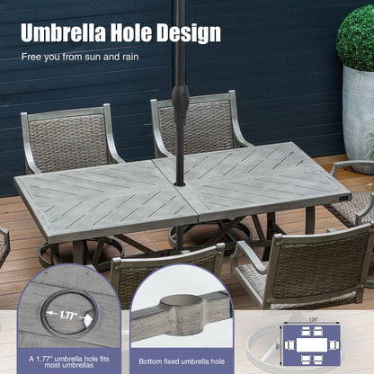 Ellis 70’’ Outdoor Rectangular Dining Table