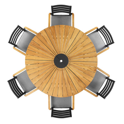 PEAKHOME NUOVA 7-PIECE OUTDOOR DINING SET