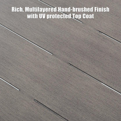 Sereno 4 Pieces Patio Sofa Set With Fixed Chairs and Round Coffee Table