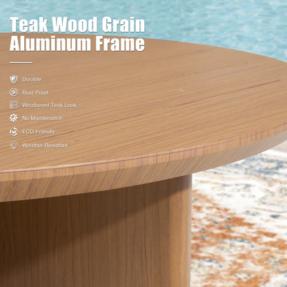 Sereno Outdoor Sofa and 2 Chairs with Round Coffee Table