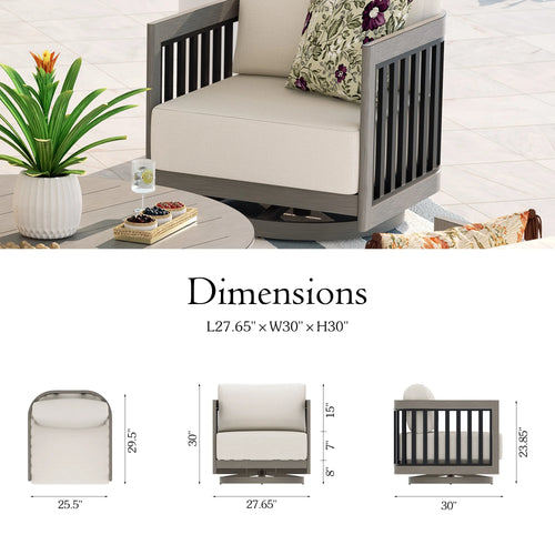 Sereno 2-Person Swivel Seating Group