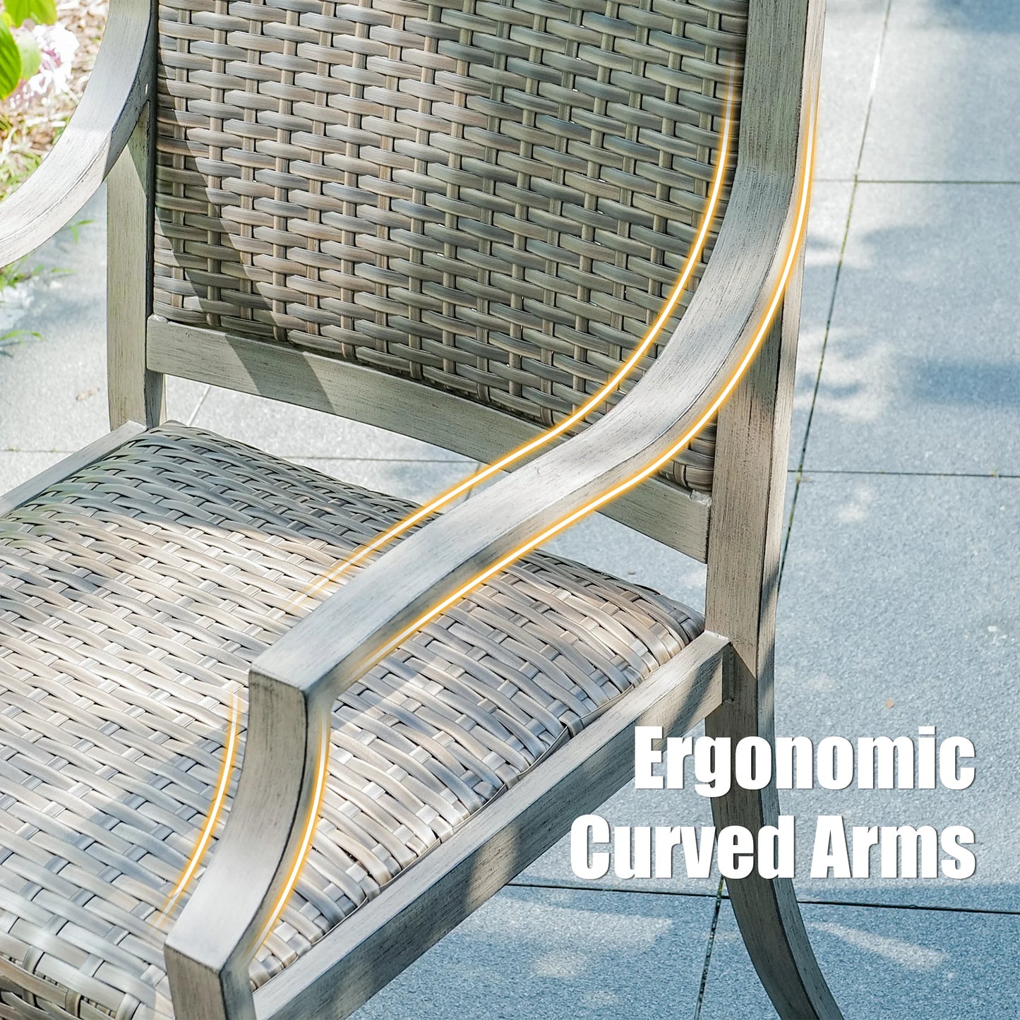 Tampa Outdoor Dining Arm Chair (Set of 2)