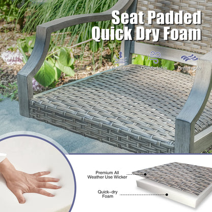 Tampa Outdoor Swivel Dining Chair (Set of 2)