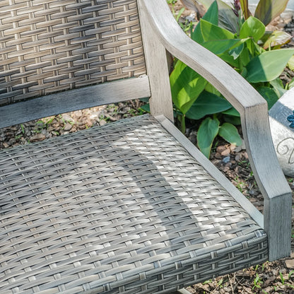 Tampa Outdoor Swivel Dining Chair (Set of 2)