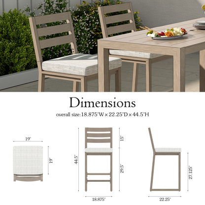 Winston Patio Aluminum High Bar Chairs Set of 2