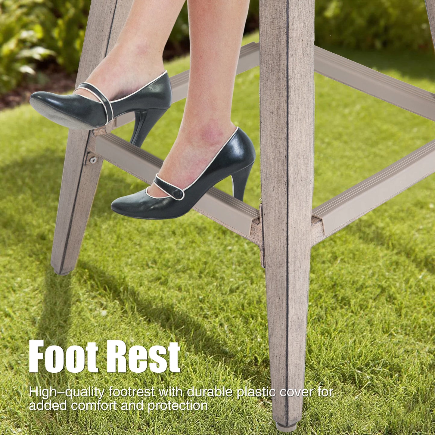 Winston Patio Aluminum Swivel High Bar Stools