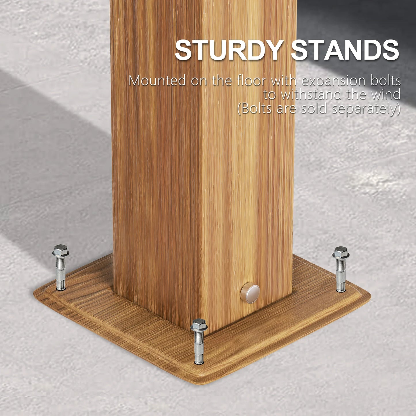 PATIO TREE 10Ft x 13Ft Patio Retractable Pergola with Sun Shade Canopy Patio Metal Shelter for Garden Pavilion Natural Wood Grain Frame Grill