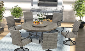 Pavane Patio Round Table Dining Set