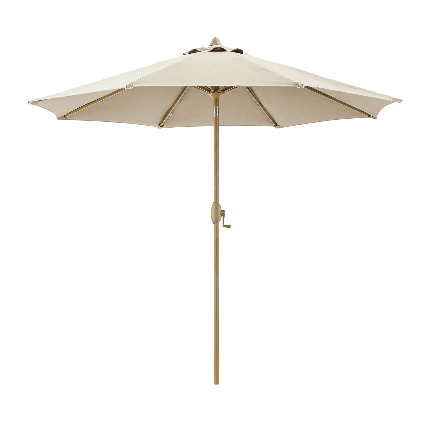 Peakhome Furnishings 9Ft Manual-tilted Patio Round Market Umbrella