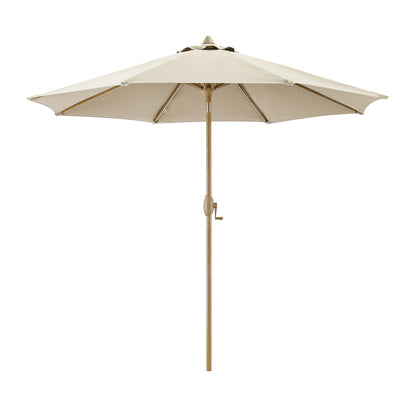 Peakhome Furnishings 9Ft Manual-tilted Patio Round Market Umbrella