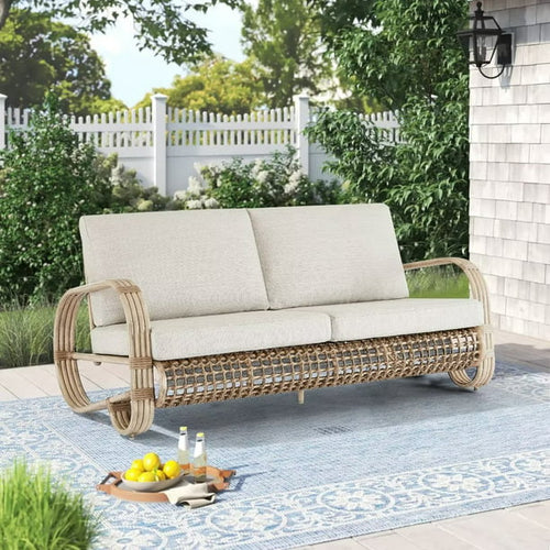 Peakhome Furnishings Arsterie Aluminum Patio Loveseat