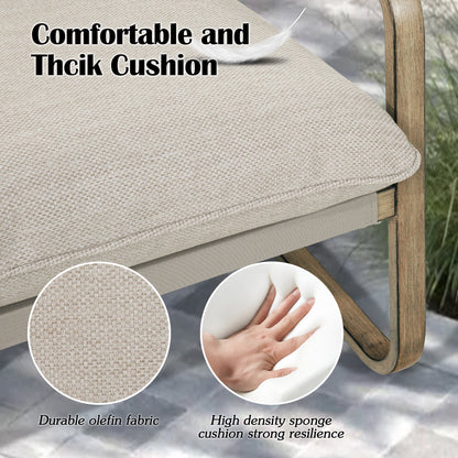 PEAKHOME Lusso Patio Conversation Club Set With Side Table