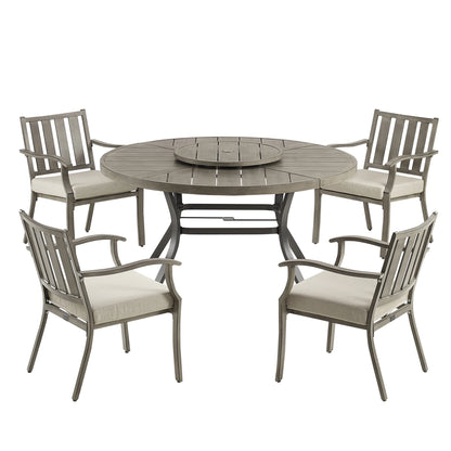 Peakhome Furnishings 5-Piece Patio Round Dining Set
