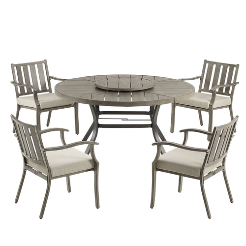 Peakhome Furnishings 5-Piece Patio Round Dining Set