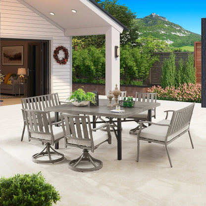 Peakhome Furnishings Azur Square Dining Set For 8-Person