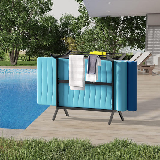ULAX Pool Float Caddy, Poolside Towel Rack - Convenient Storage Solution for Pool, Beach, and Hot Tub Towels