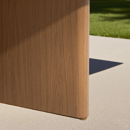 Positano 52-Inch Modern Aluminum Outdoor Cocktail Table